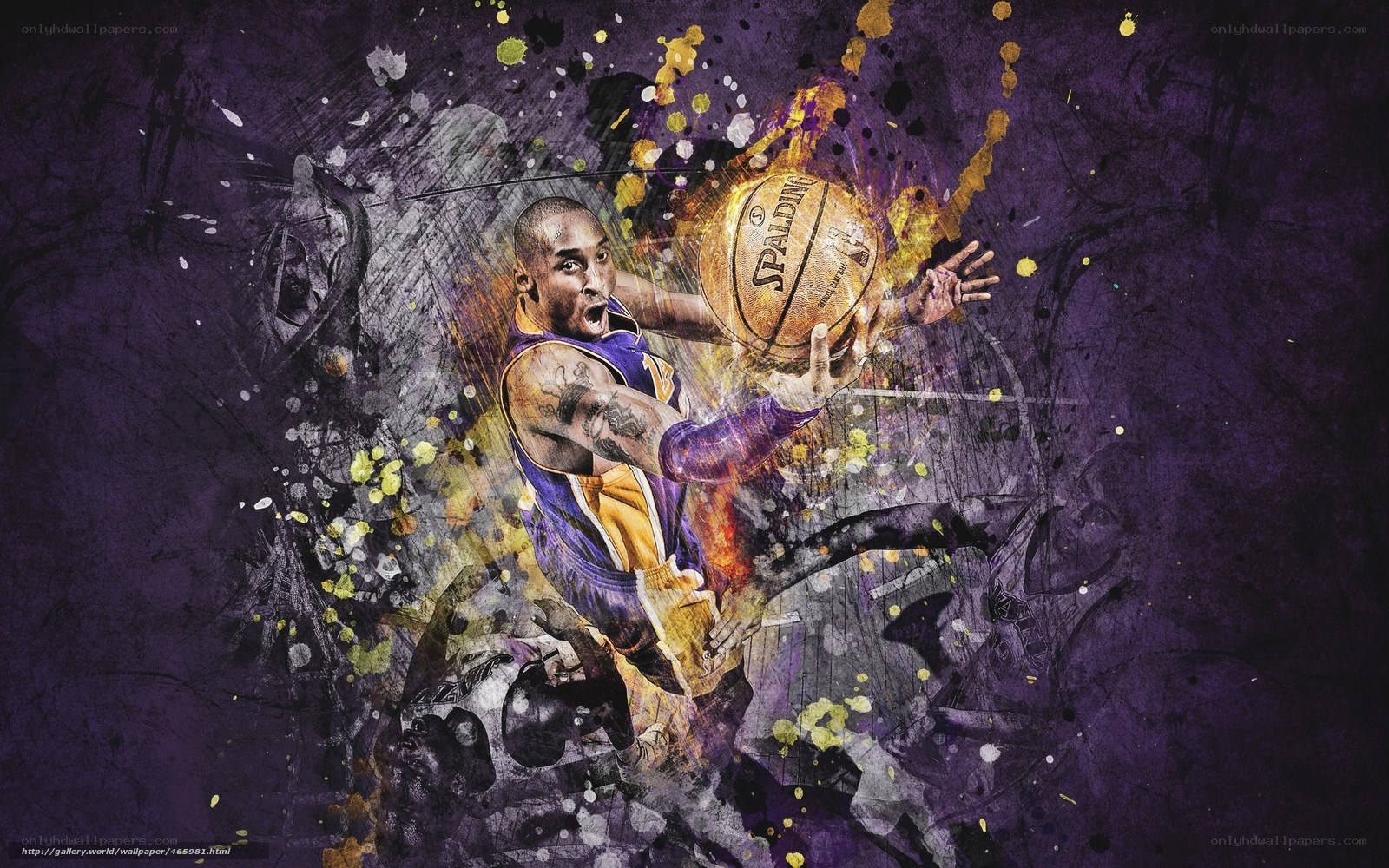 Kobe Bryant basketball action