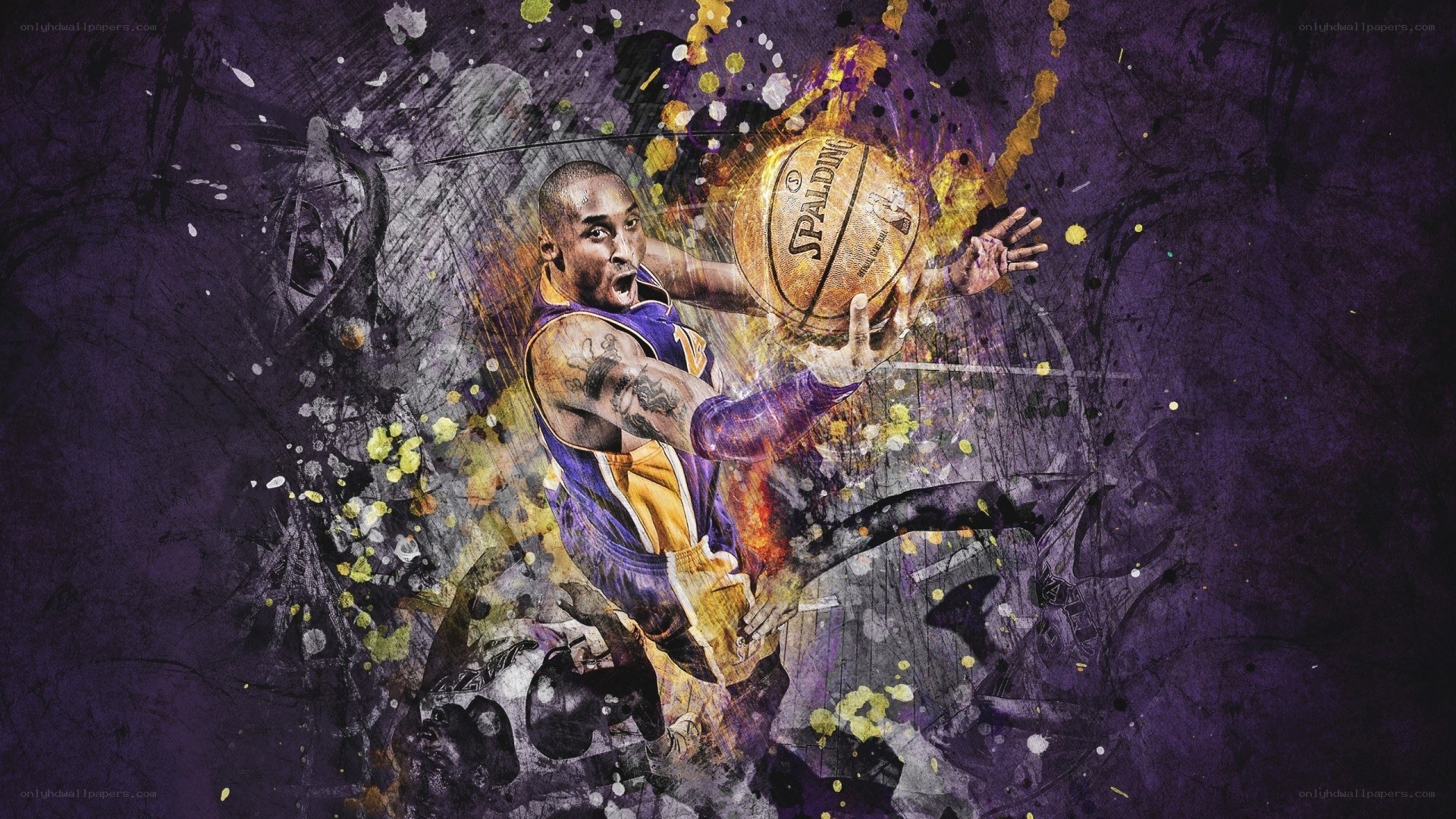 Kobe Bryant basketball artwork