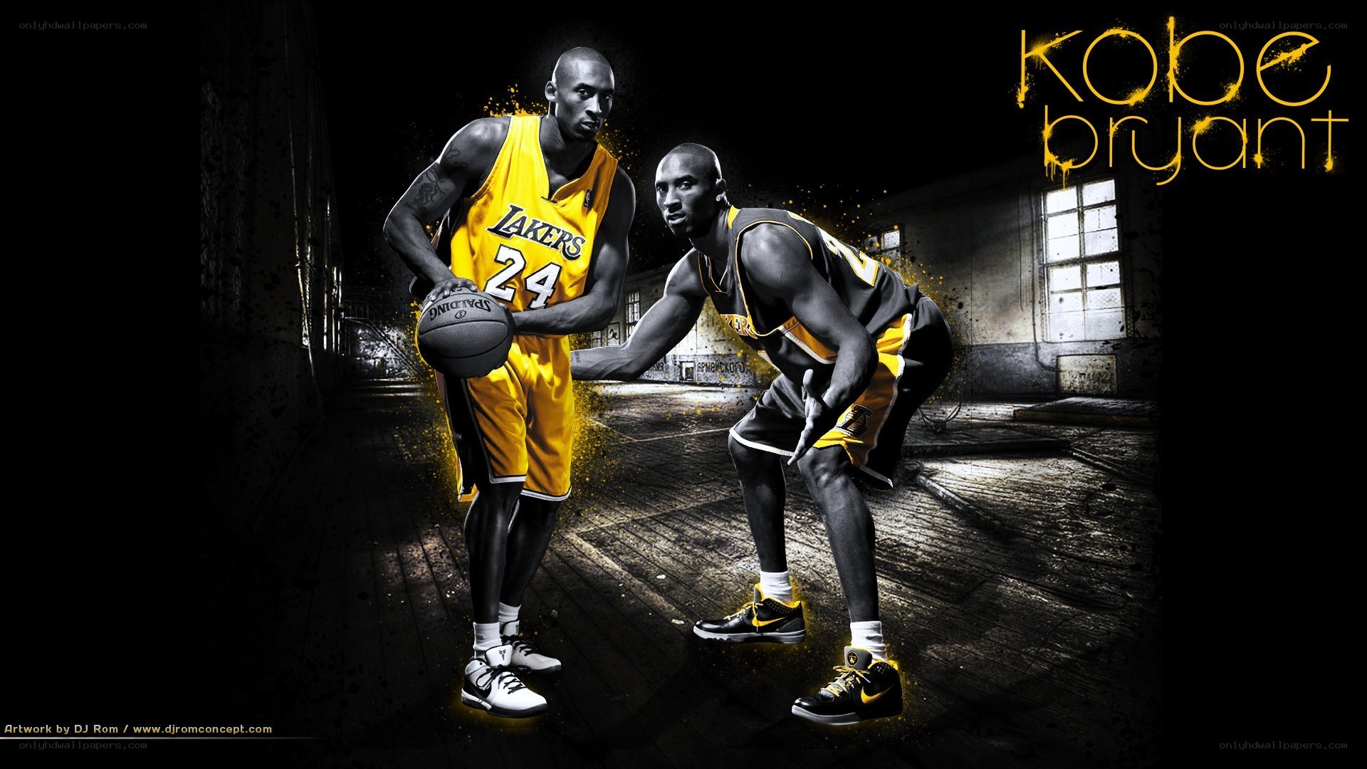 Kobe Bryant basketball artwork