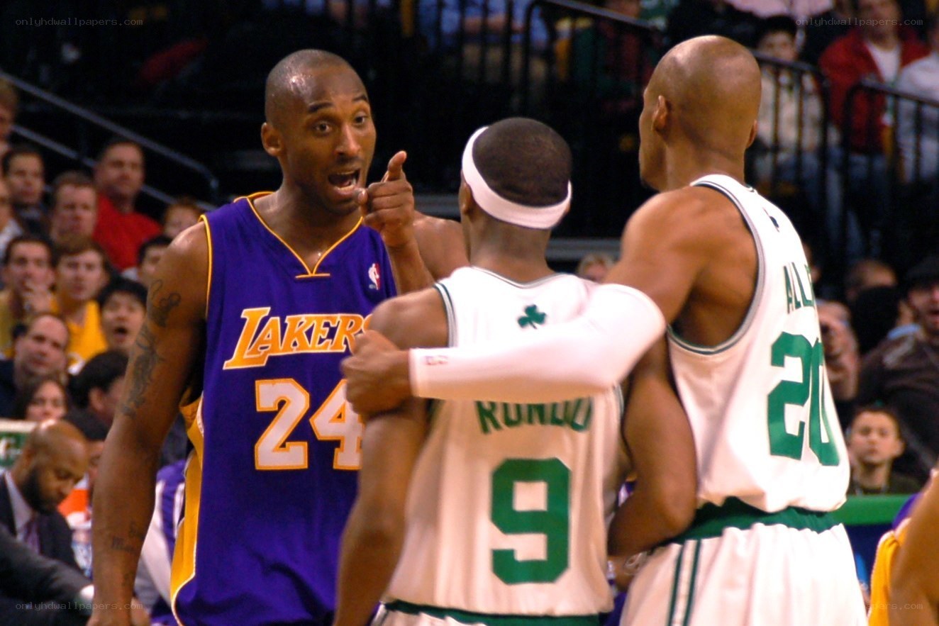 Kobe Bryant confronts players