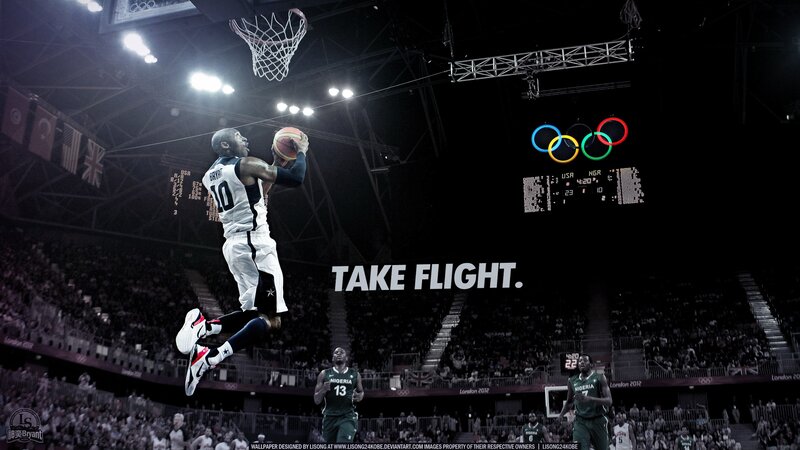 Kobe Bryant dunks in Olympic game