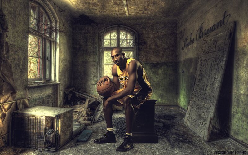 Kobe Bryant in abandoned room