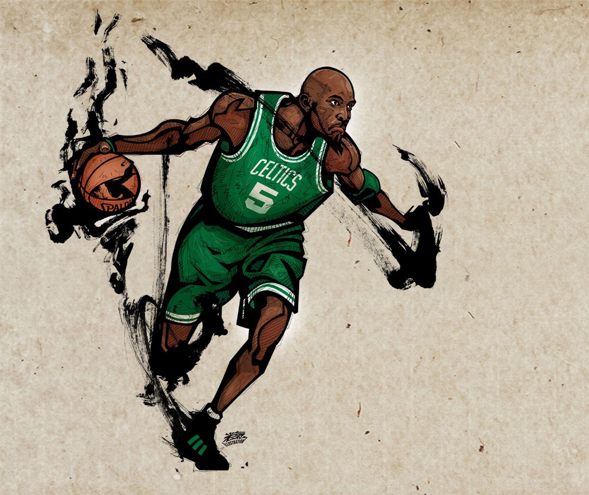 Kobe Bryant in Celtics jersey