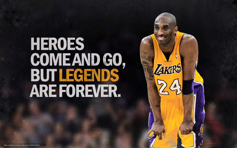 Kobe Bryant in Lakers Jersey — Yellow, Inspirational