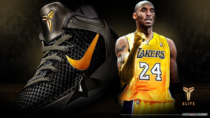 Kobe Bryant in Lakers Jersey — Yellow