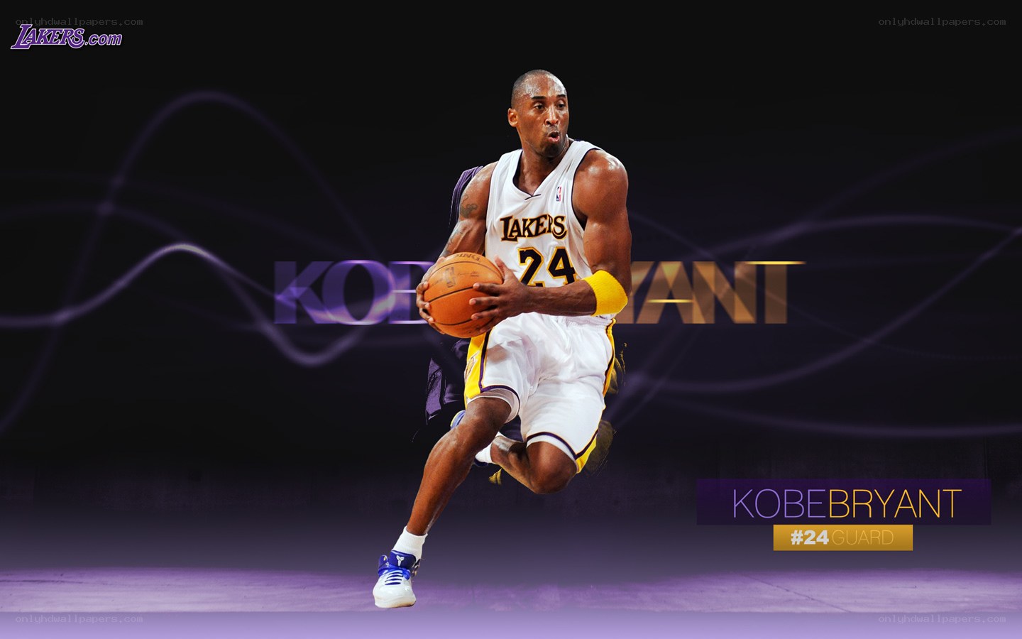 Kobe Bryant in Lakers uniform