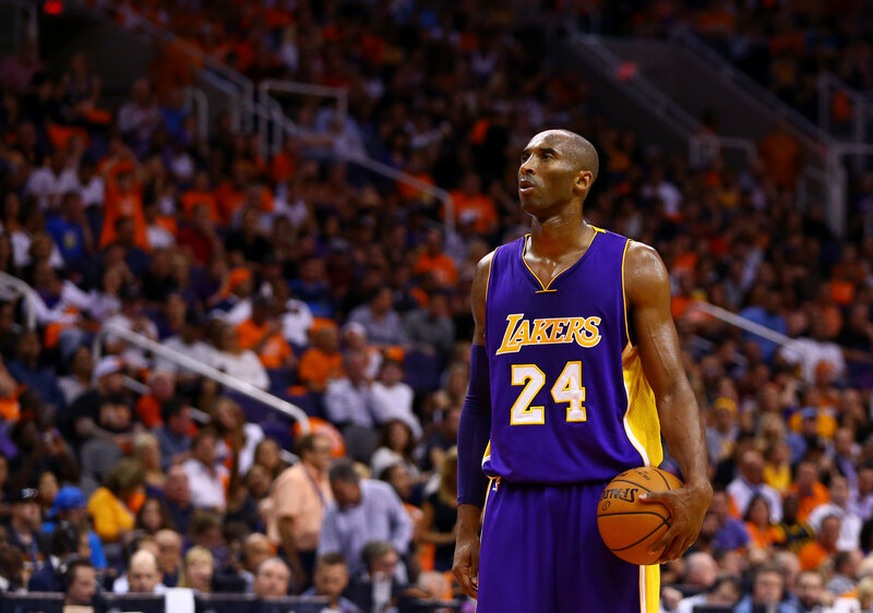 Kobe Bryant in Lakers uniform