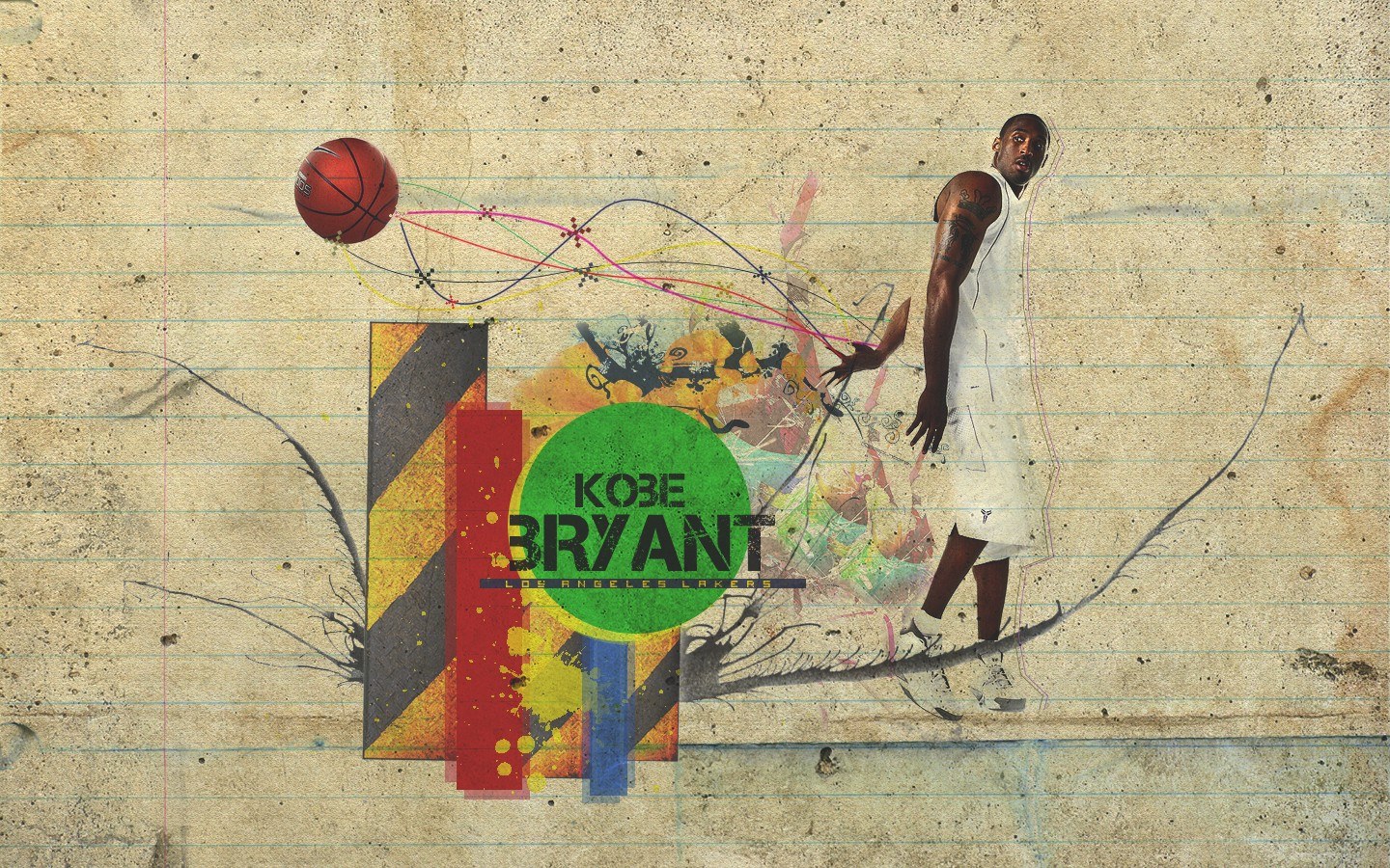 Kobe Bryant Lakers artwork