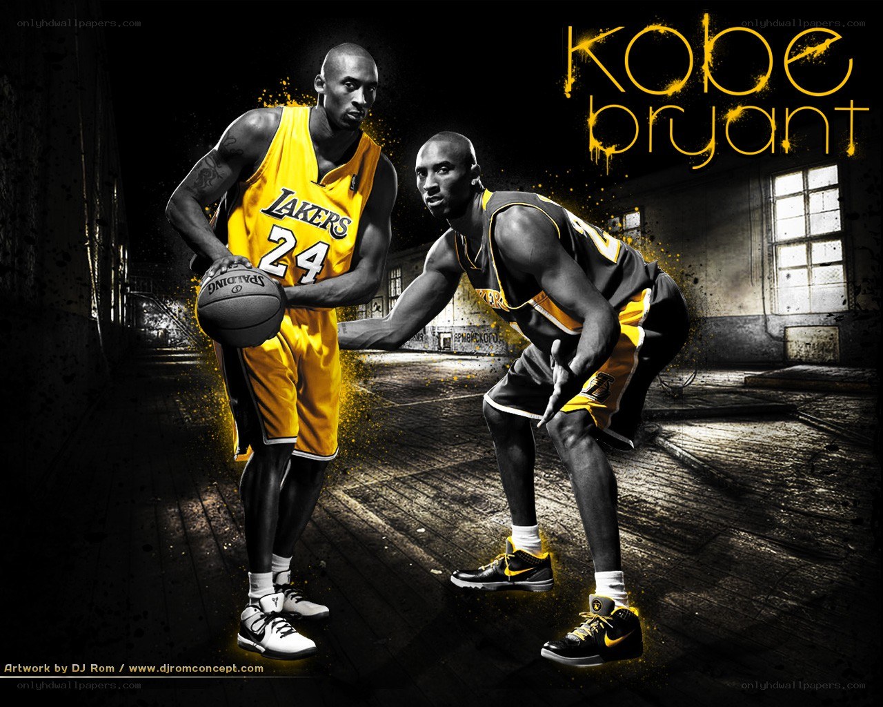 Kobe Bryant Lakers artwork