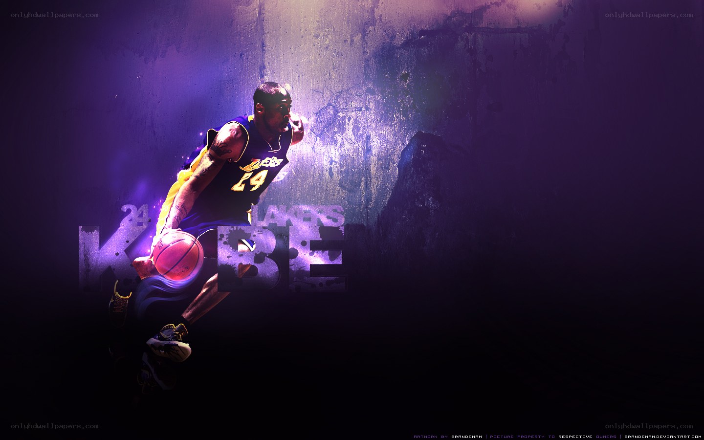 Kobe Bryant Lakers artwork