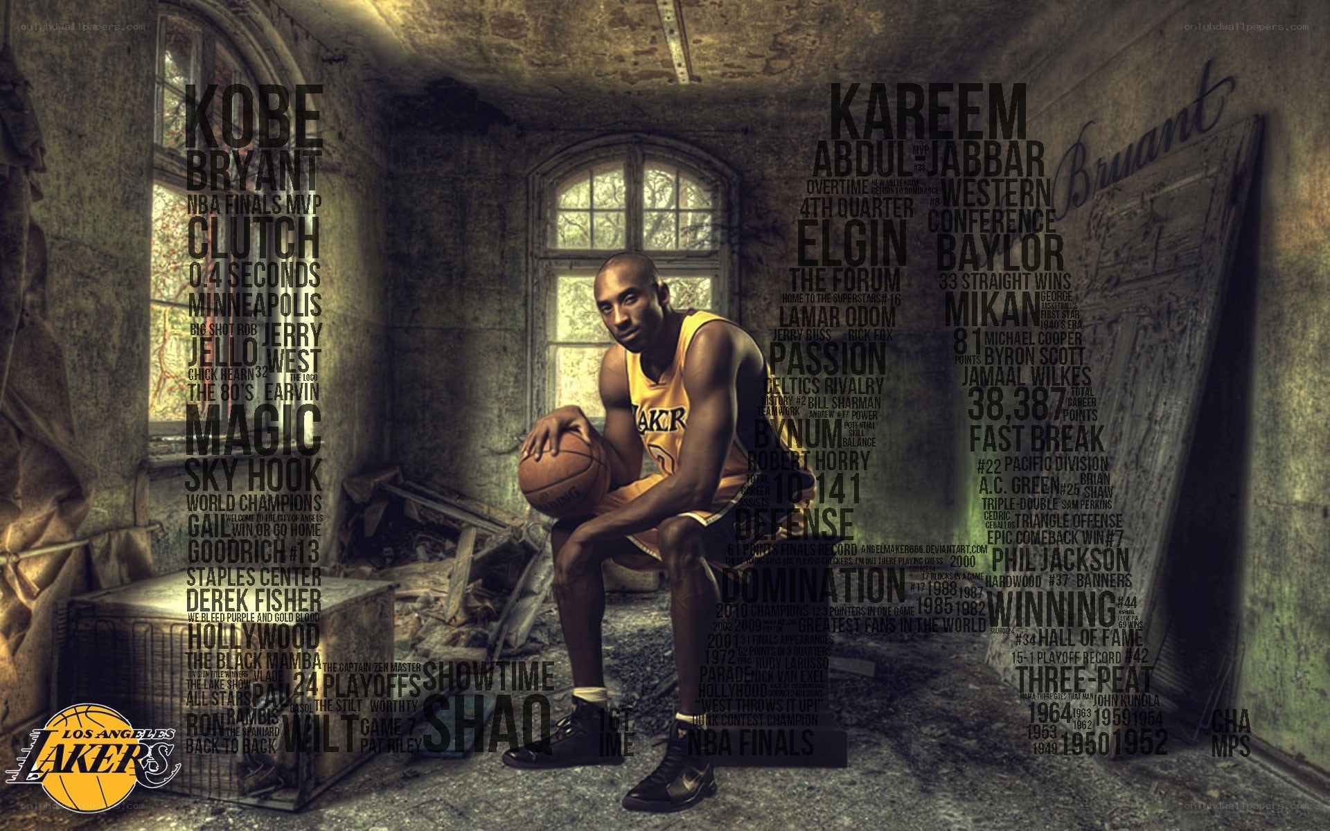 Kobe Bryant Lakers tribute