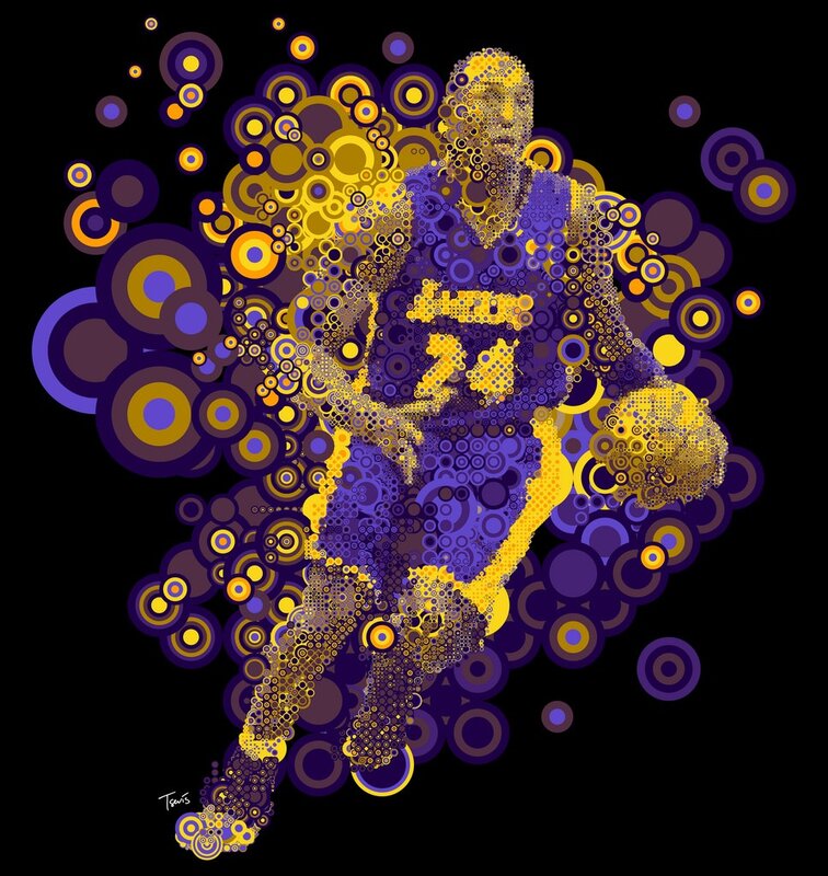 Kobe Bryant mosaic artwork