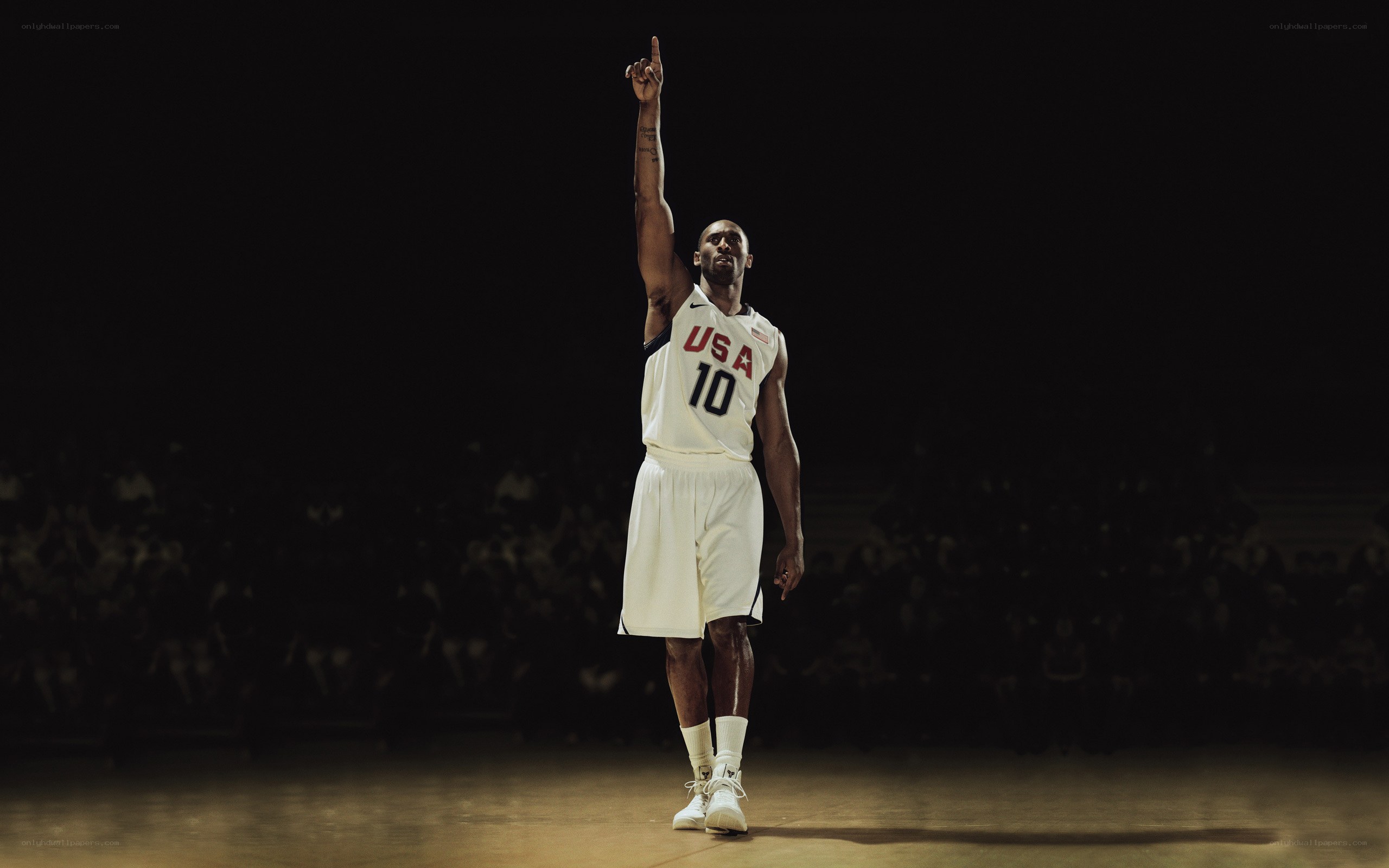 Kobe Bryant on basketball court