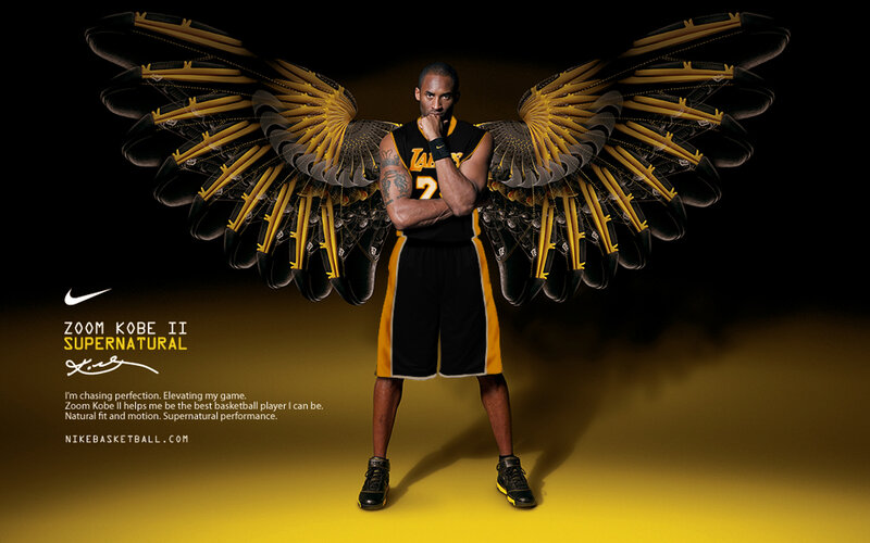 Kobe Bryant with wings