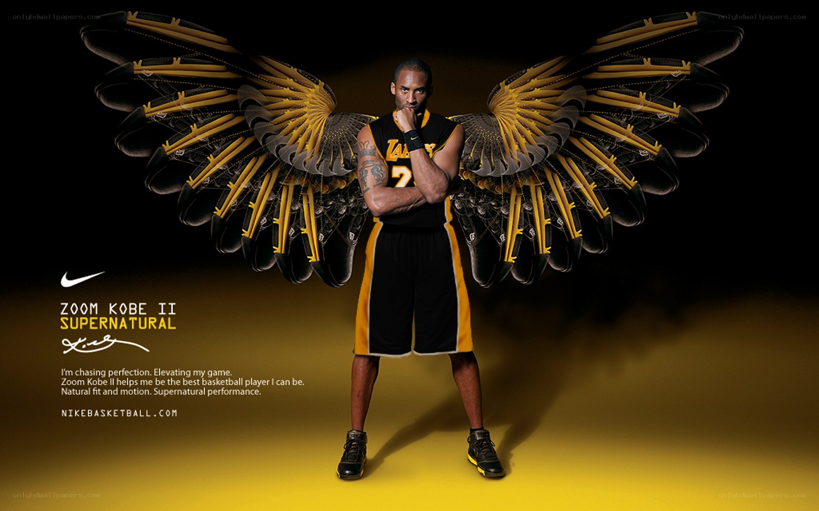 Kobe Bryant with wings