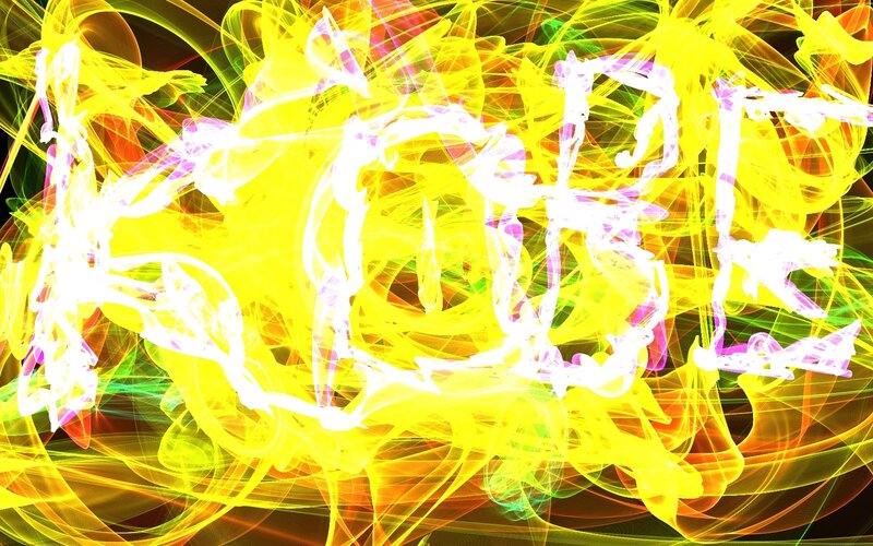 Kobe text in abstract art