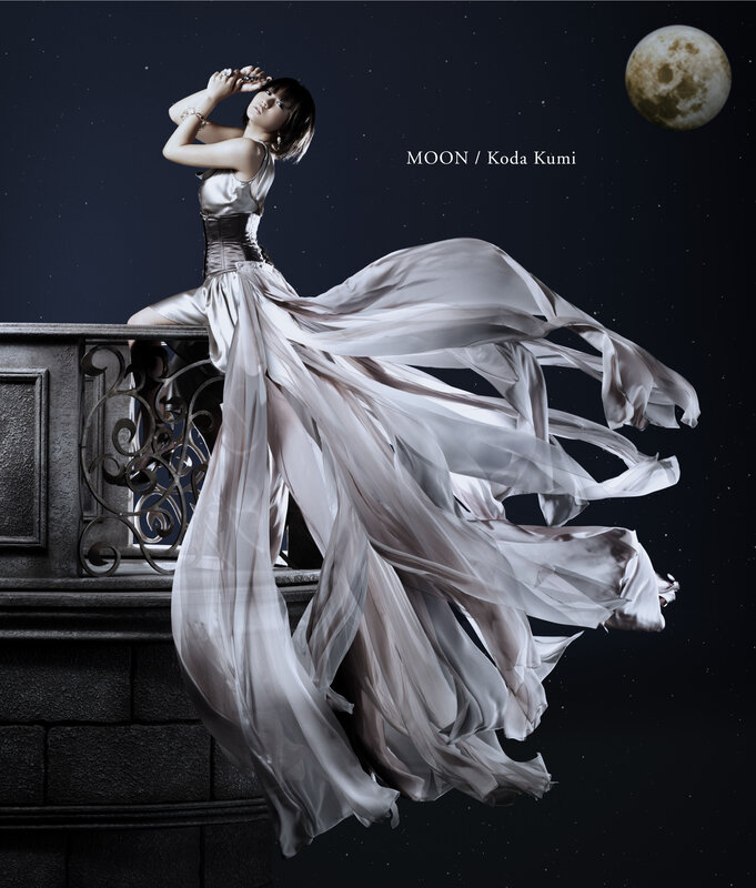 Koda Kumi on a moonlit balcony