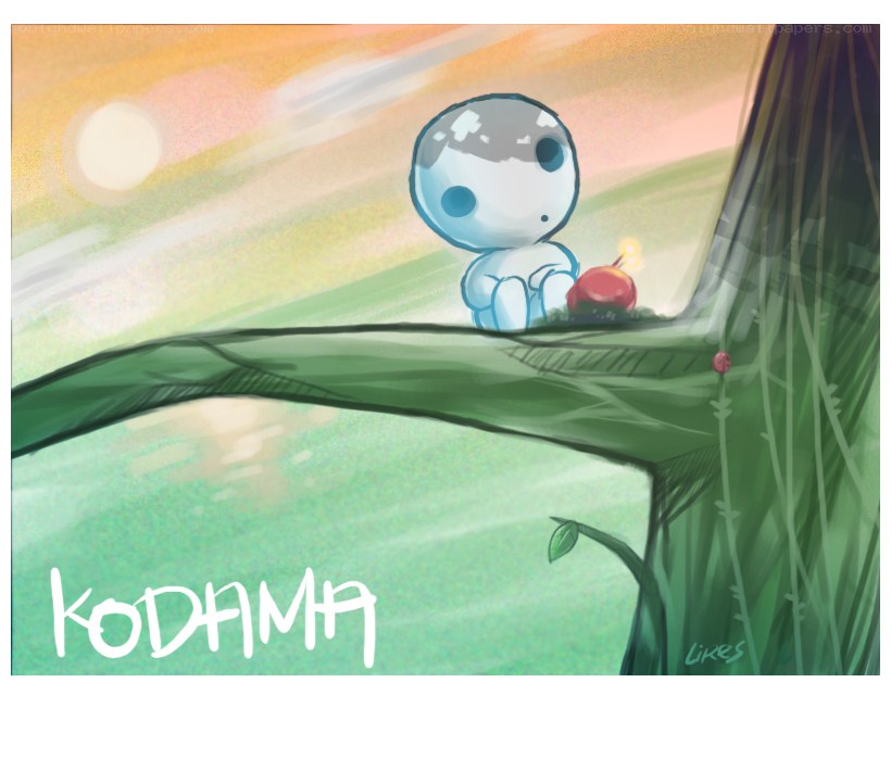 Kodama on a tree branch