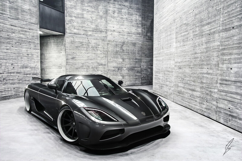 Koenigsegg Agera in concrete garage