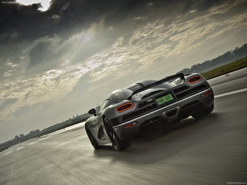 Koenigsegg Agera on a racetrack