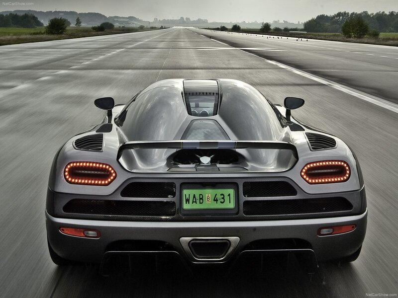 Koenigsegg Agera on a racetrack
