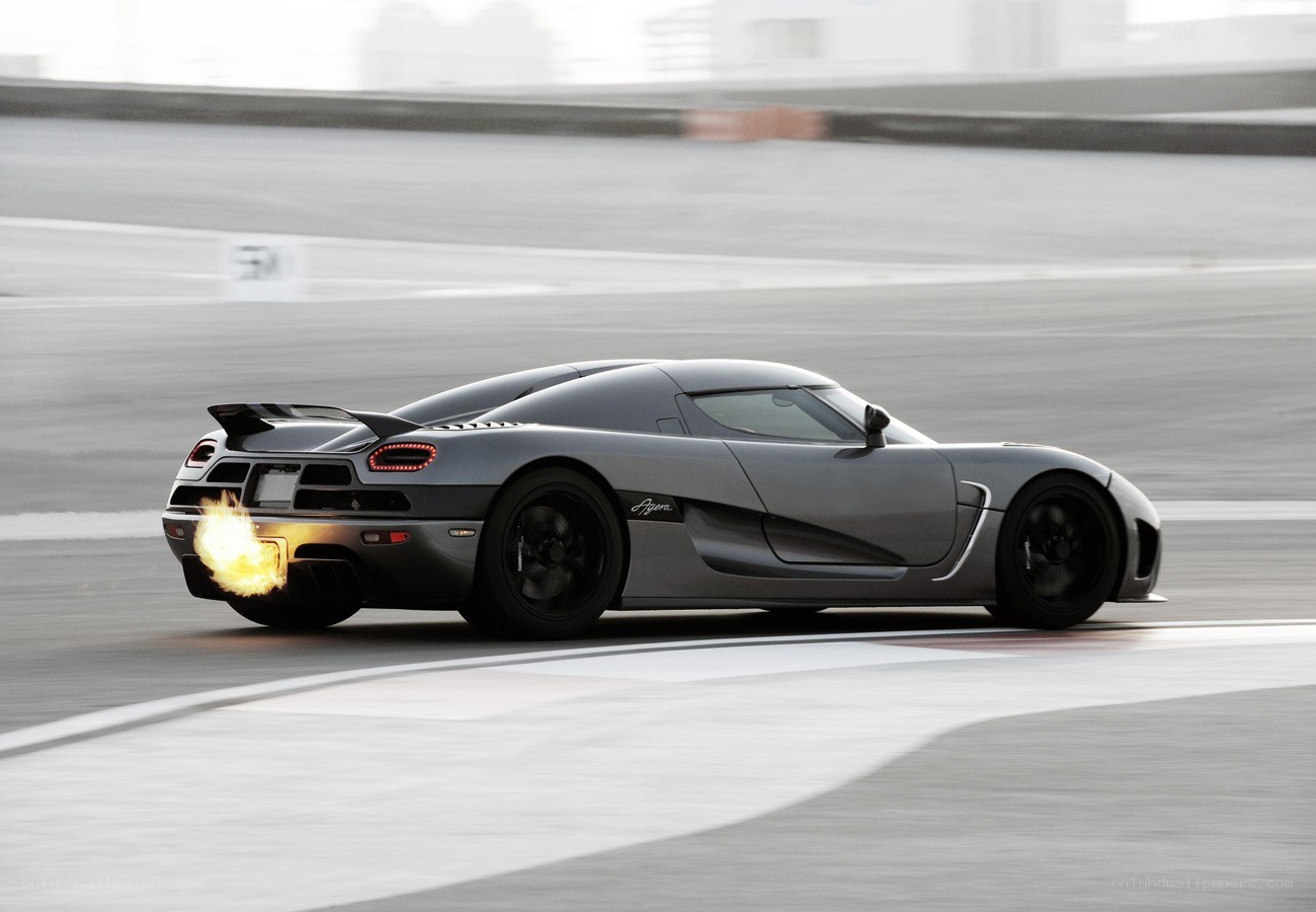 Koenigsegg Agera on a racetrack