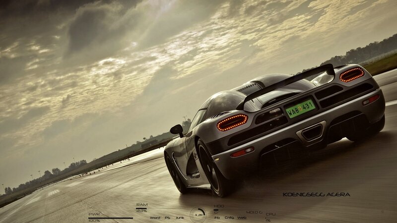 Koenigsegg Agera on racetrack