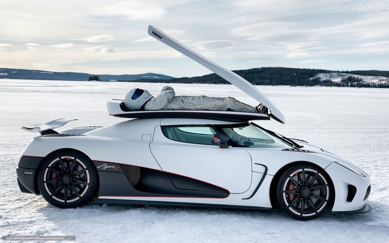 Koenigsegg Agera R on ice