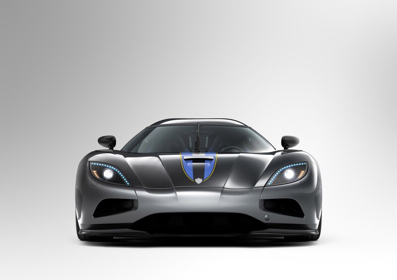 Koenigsegg Agera RS — Gray, Dramatic, Photograph, Car, Headlights, Hood, Black