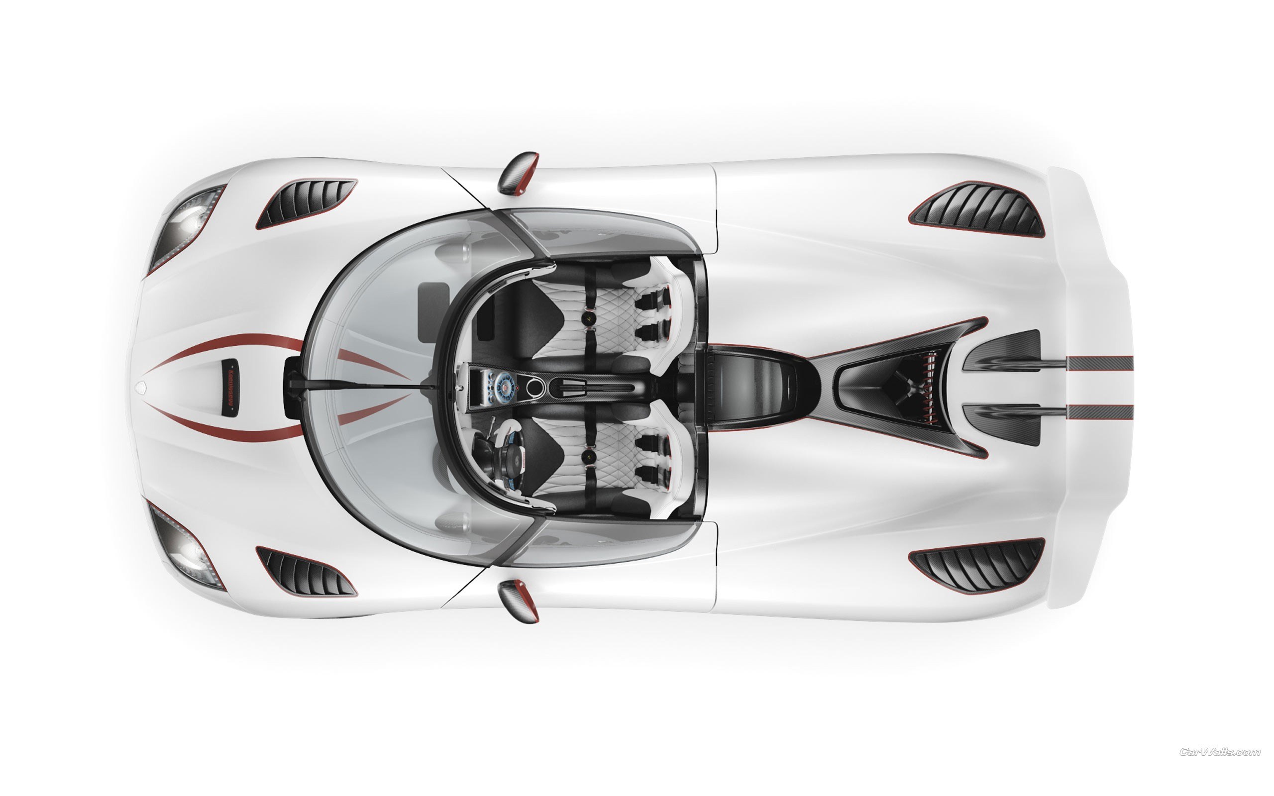 Koenigsegg Agera RS overhead view