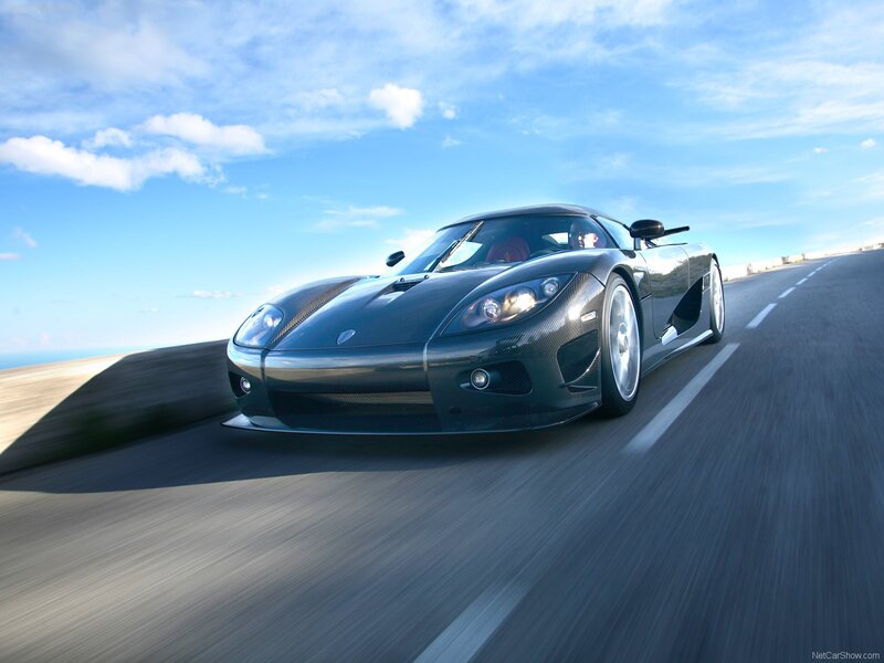 Koenigsegg CCX on a coastal road