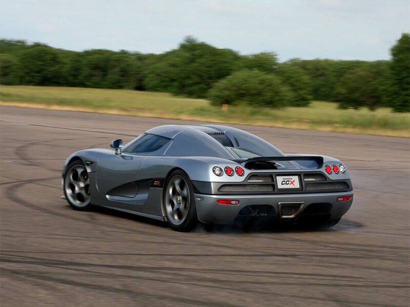 Koenigsegg CCX on a racetrack