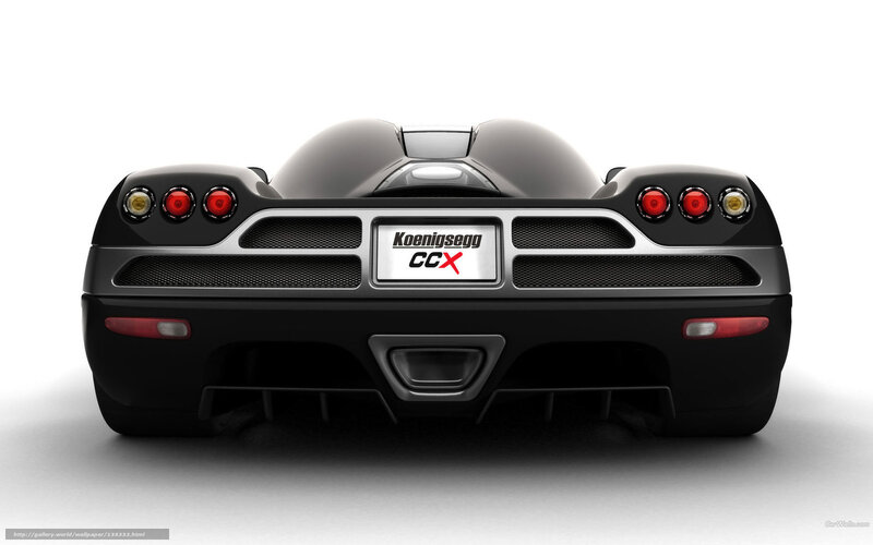 Koenigsegg CCX Rear View — Black