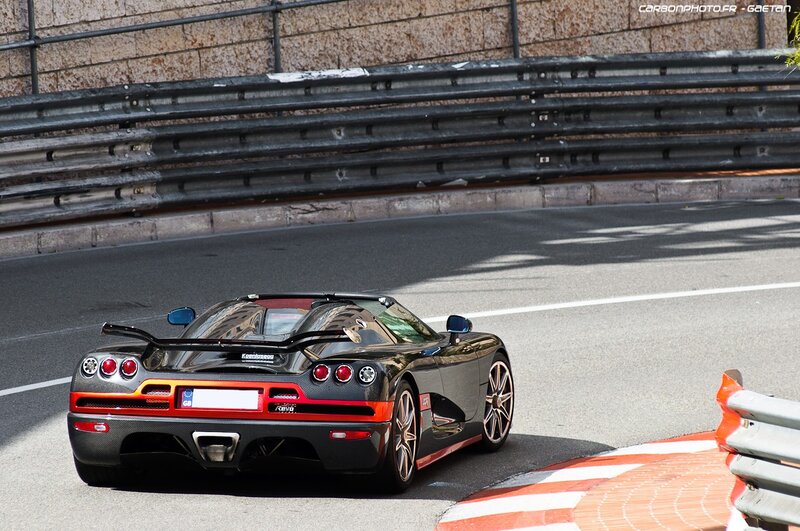 Koenigsegg CCXR on a racetrack