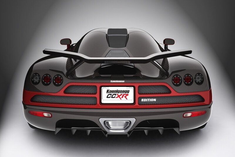 Koenigsegg CCXR Rear View — Black, Dramatic