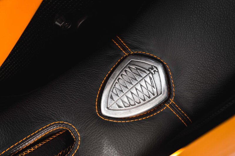 Koenigsegg Logo on Seat