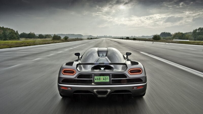 Koenigsegg on a runway