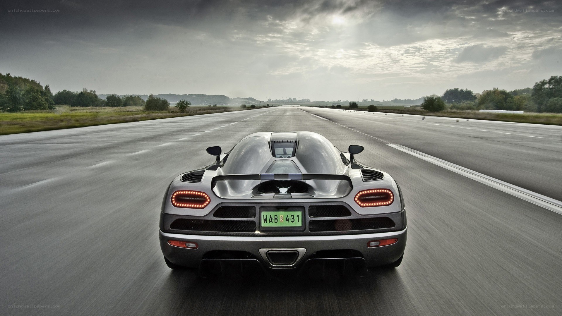 Koenigsegg on a runway
