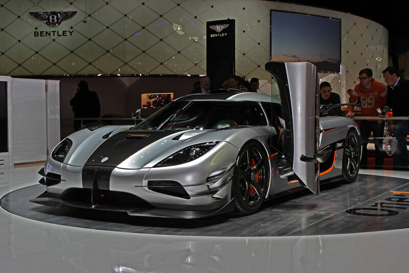 Koenigsegg One:1 at auto show
