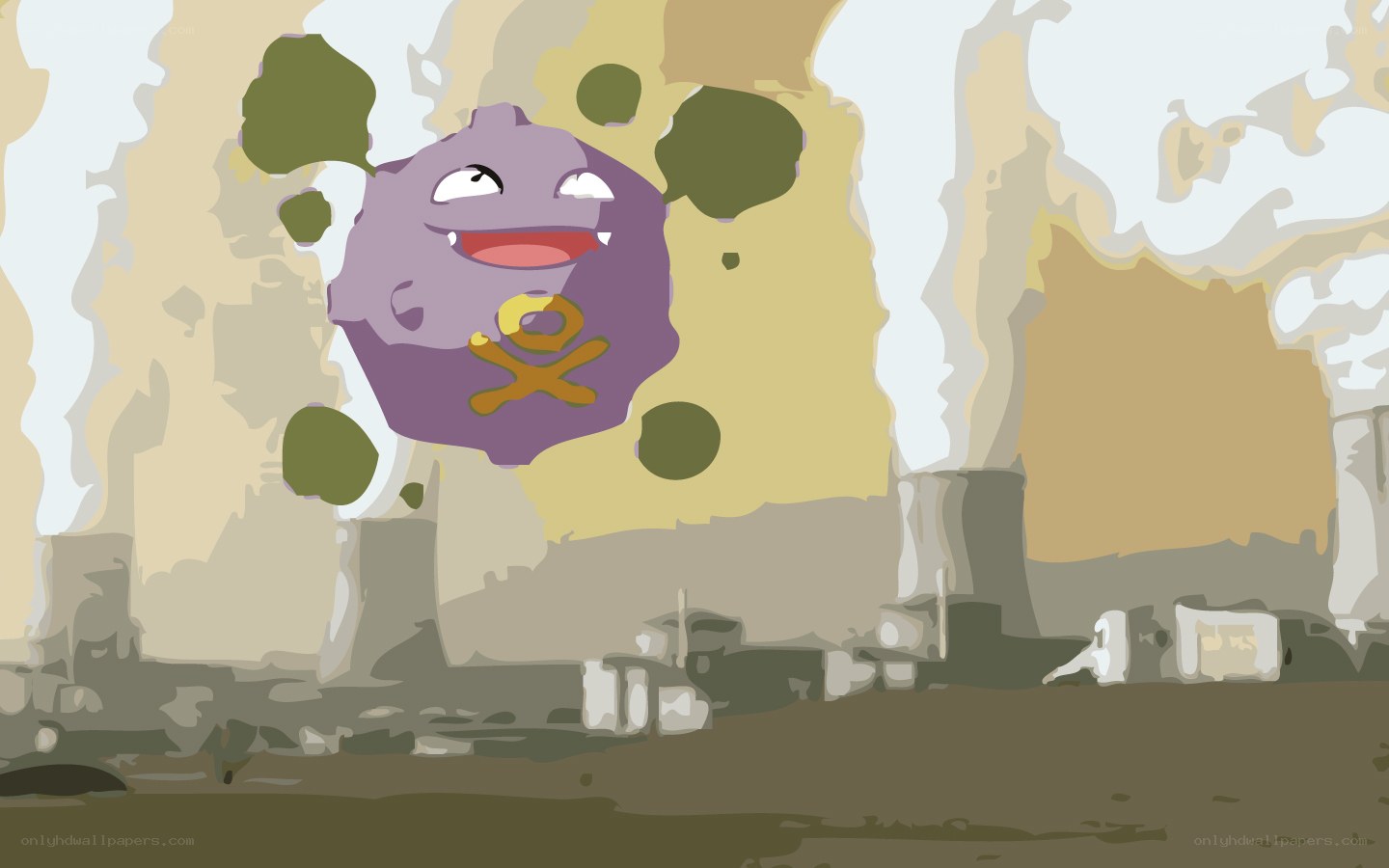 Koffing in a toxic wasteland