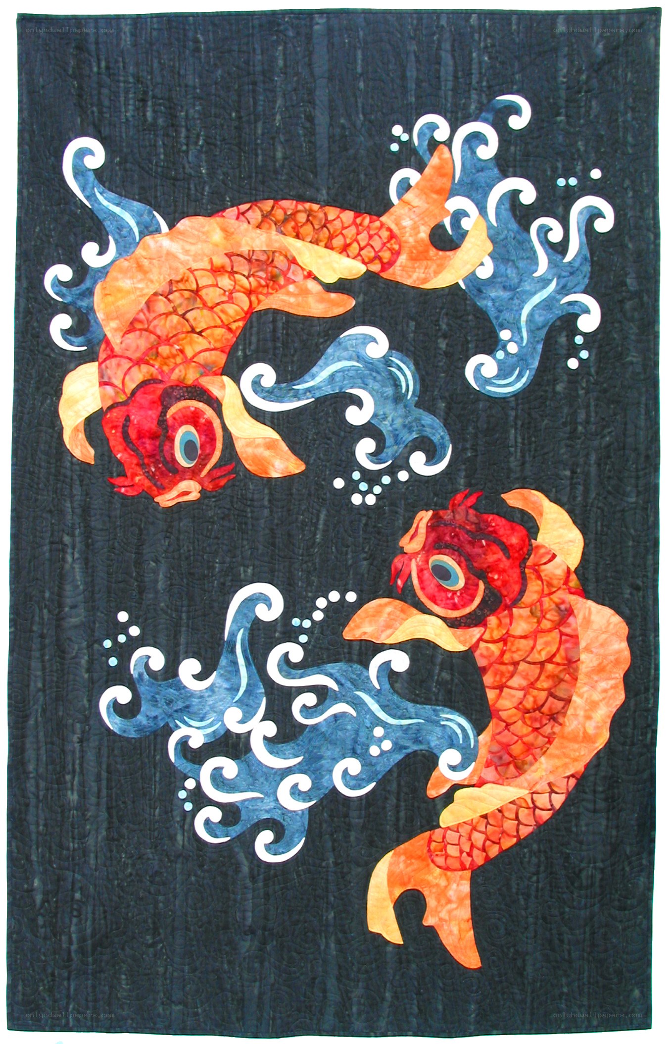 Koi Fish Quilt Art