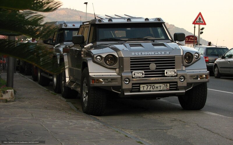 Kombat armored vehicle on street