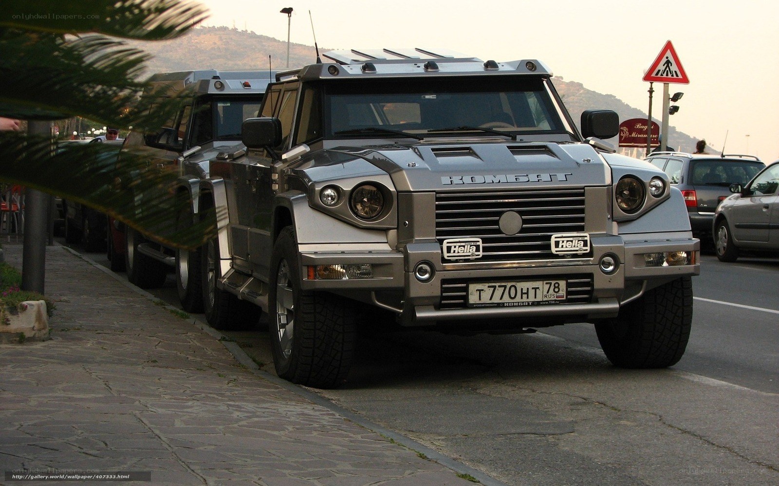 Kombat armored vehicle on street