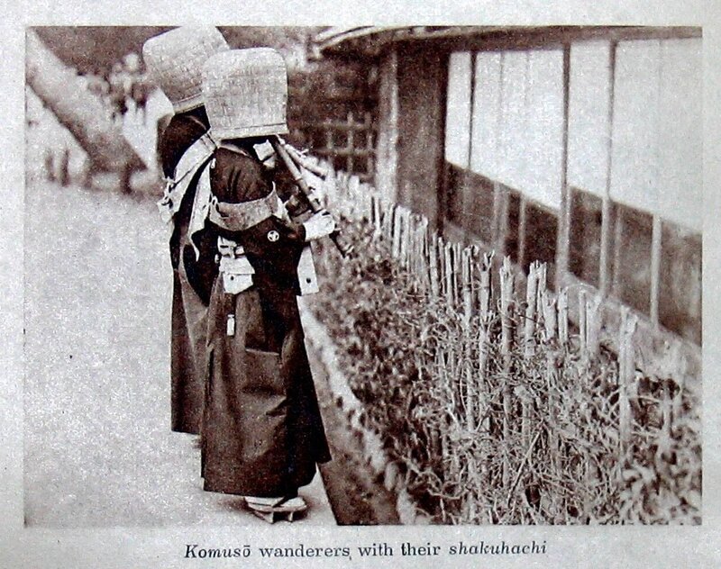 Komusō wanderers with shakuhachi