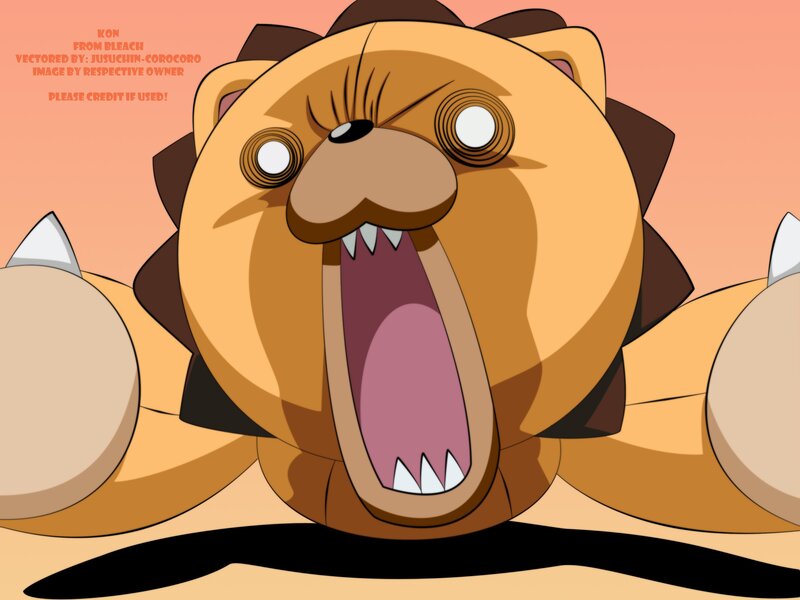 Kon from Bleach vector art