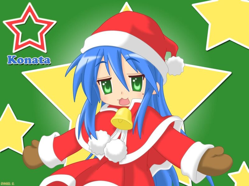 Konata in Santa outfit