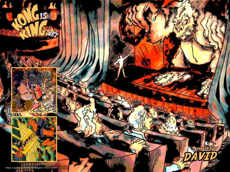 Kong is King comic art