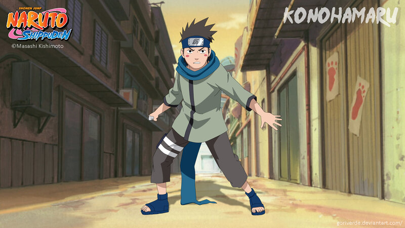 Konohamaru in a Street