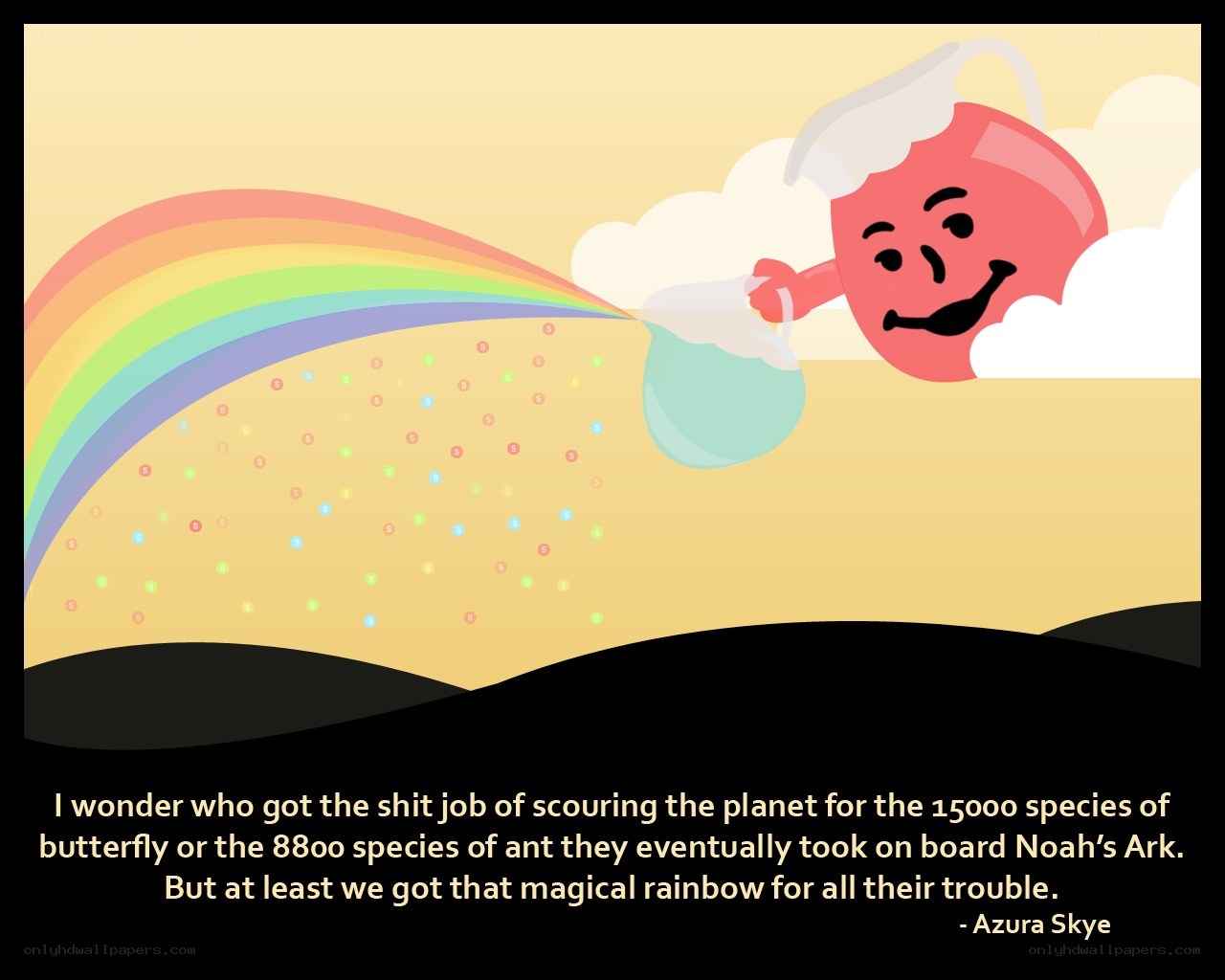 Kool-Aid Man rainbow
