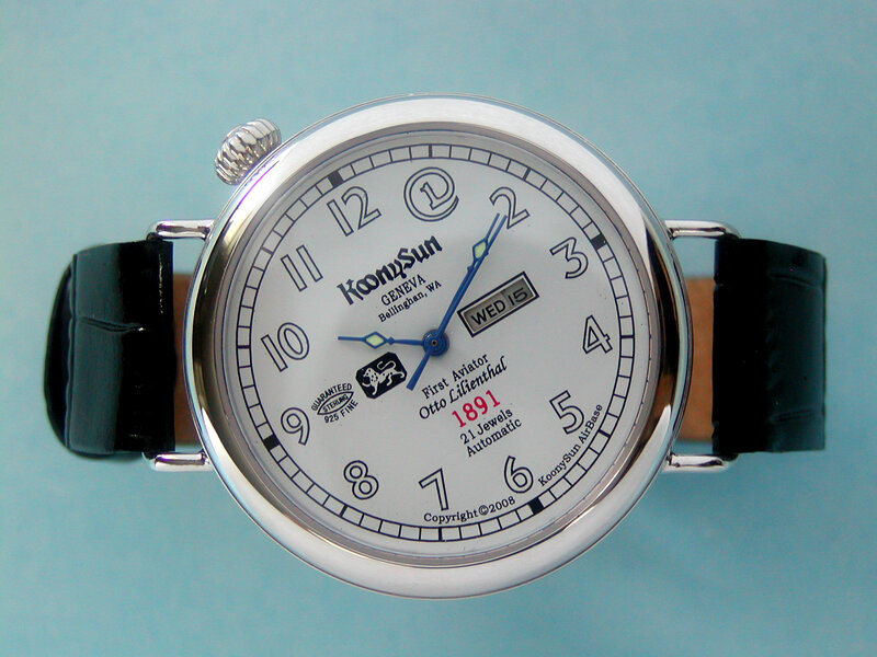 KoonySun watch with black strap